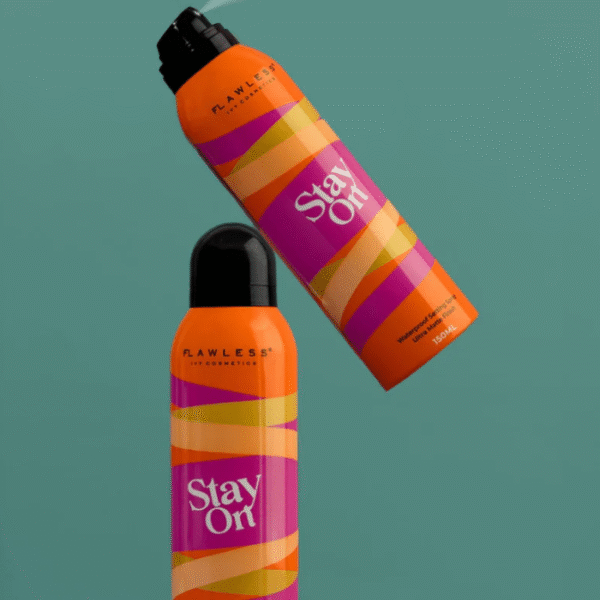 Flawless ivy cosmetics stay on waterproof ultra matte finishing spray