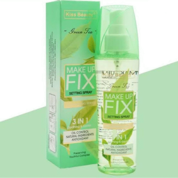 Kiss beauty Green tea make up fix setting spray