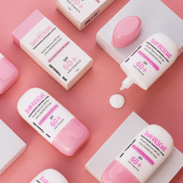 Funaglamz Sun Rescue moisturizing sunscreen lotion spf 60+