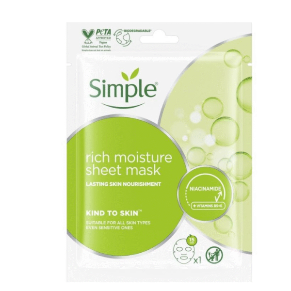 Simple rich moisture sheet mask '21ml'