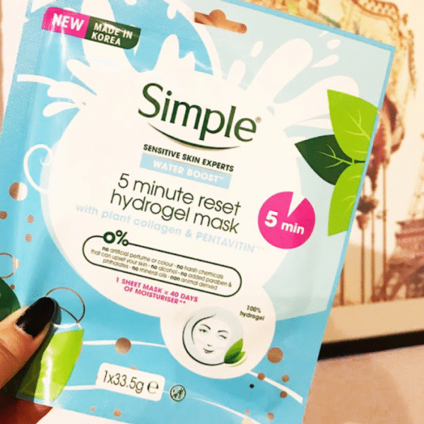 Simple 5min reset hydrogel mask 3.5g