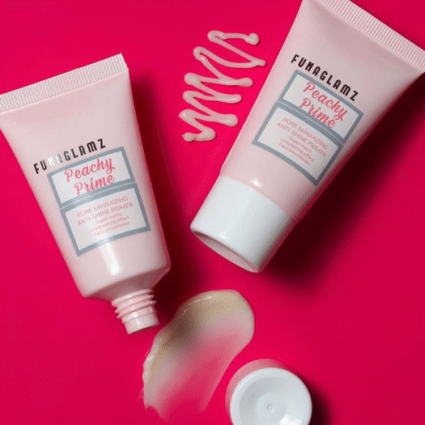 Funaglamz peachy prime pore minimizing anti-shine primer