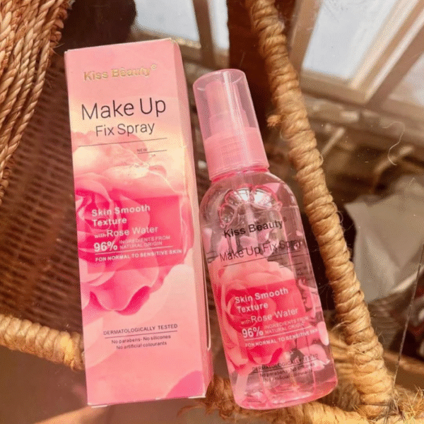 Kiss beauty makeup spray skin smooth texture with rose