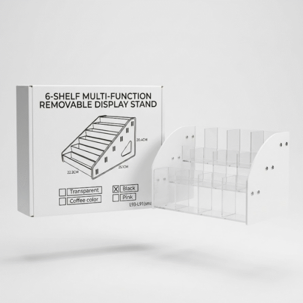6 shelf multi function removable display stand - small
