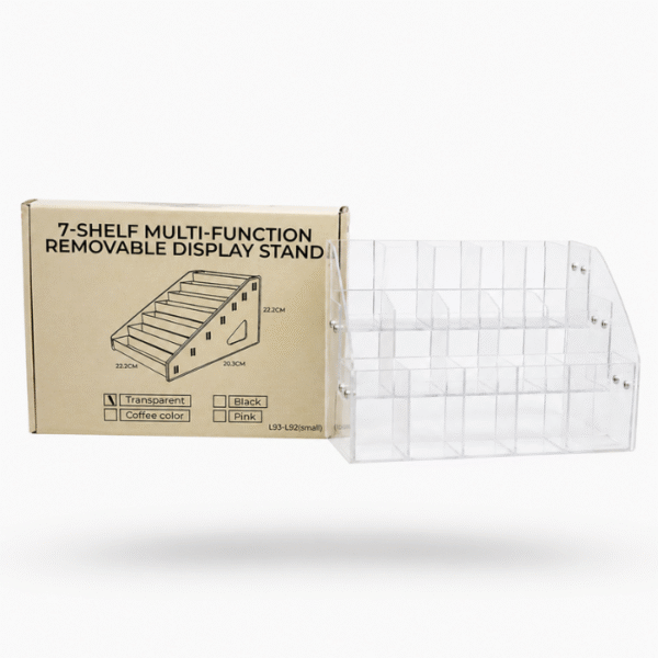 7 shelf multi function removable display stand - small