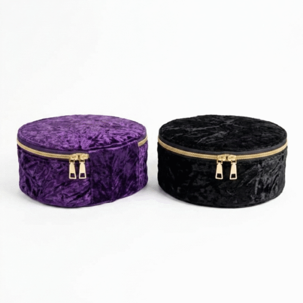 Velvet Makeup Purse Purple
