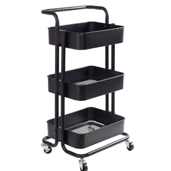 Plastic storage unit black