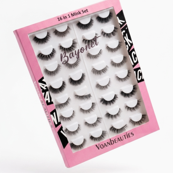 Voan beauties 16 in 1 mink  set - bayonet