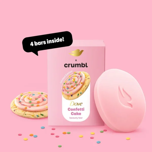 Dove x Crumbl Confetti Cake  Beauty Bar (4 pack)