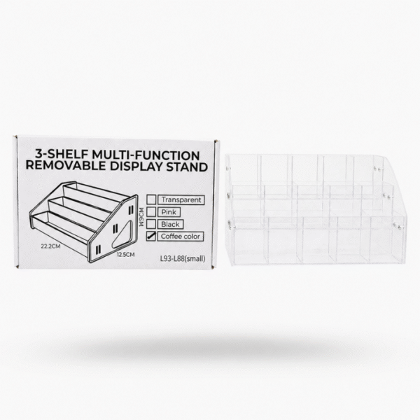 3 shelf multi-function removable display stand - small