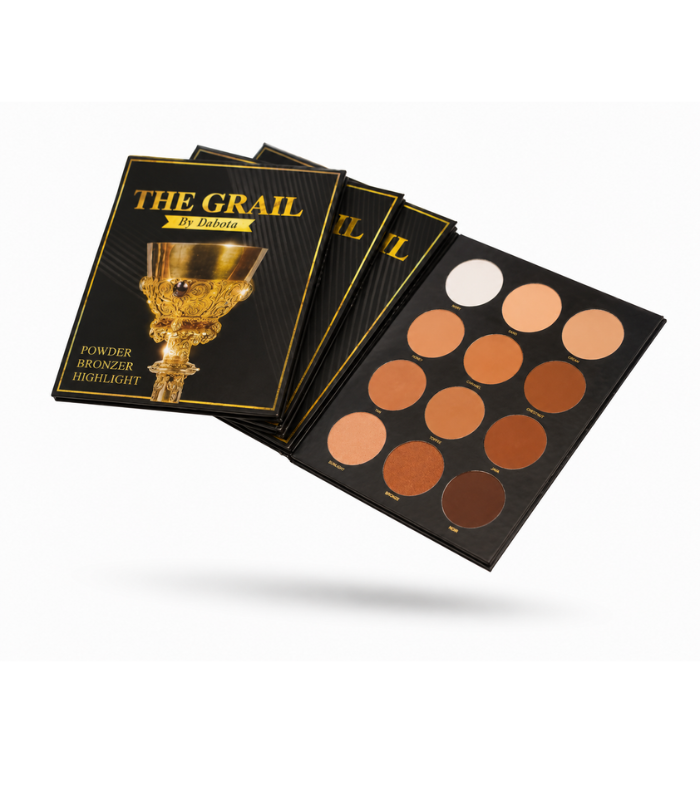 10 The grail by dabota powder bronzer highlight palette - Image 1
