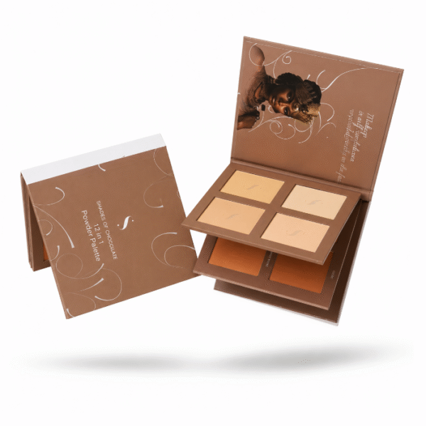 Shades of chocolate 12 in 1 powder palette