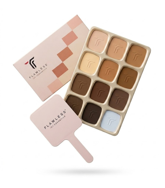 12 Flawless ivy cosmetics hd powder pallette - Image 1