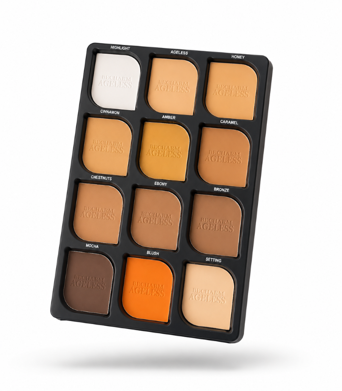 14 Becharm ageless smooth complexion 12in1 hd powder palette - Image 1