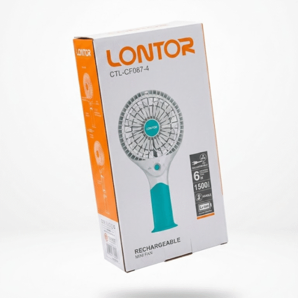 Lontor recharcheable hand fan