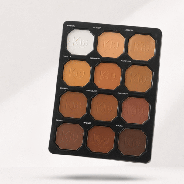kb kreative beauty face matte high definition powder palette