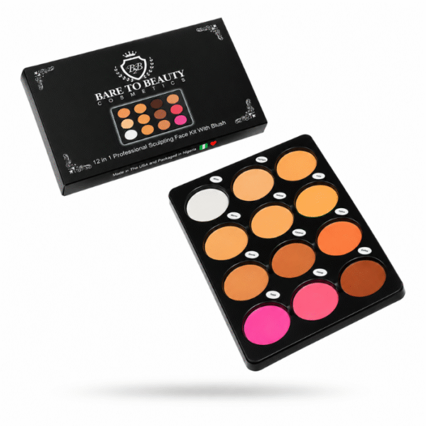 Bare to beauty cosmetics 12 in 1 professionalsculpting palette