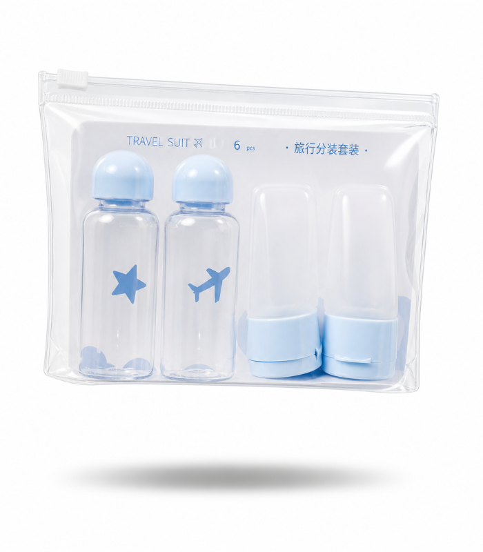 Your paragraph text (1) Lmltop travel set bottle 6-in-1 - Image 1
