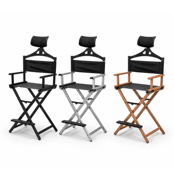 Crossleg chair with headrest