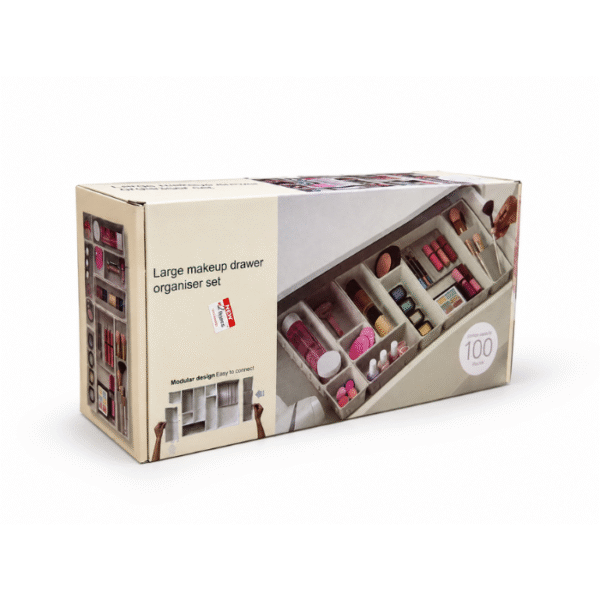 Large makeup drawer organiser set