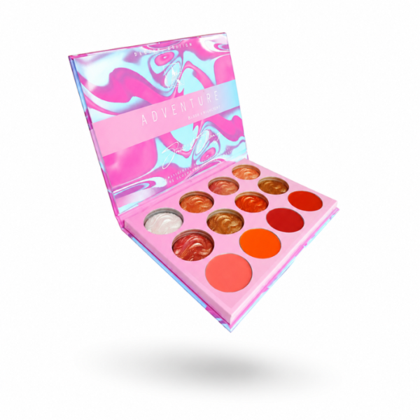 Adventure Makeup Shimmering & Shine Blush and Highlighter Palette