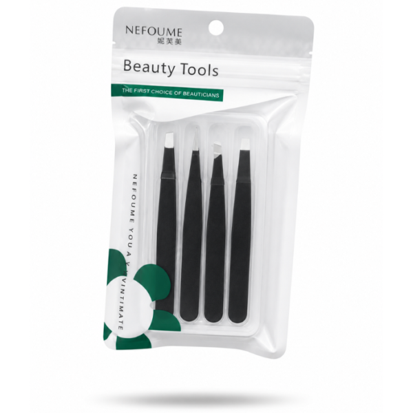 Nefoume beauty tools 4in1 tweezer set