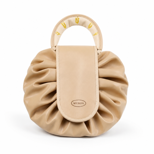 Drawstring bag - nude