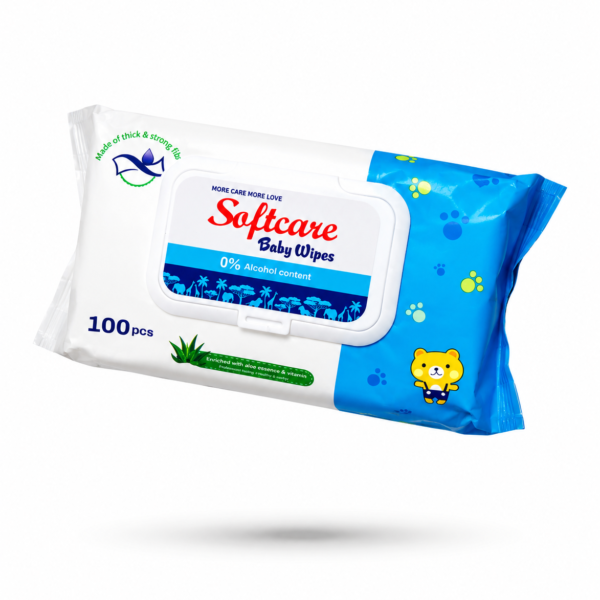Softcare baby wipes 100 pcs