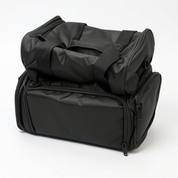 071 medium size makeup bag with purse black