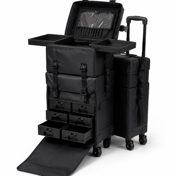 M24 2 in 1 leather box - black