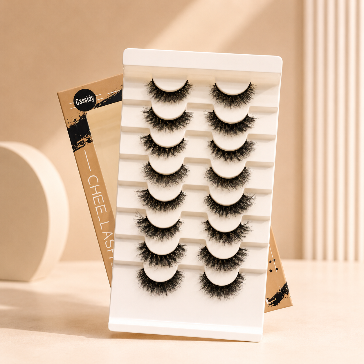 33F945F5-8FBE-44D0-85E6-EF45D35EAA5C Chee-Lashes 8 pairs lash set in Cassidy - Image 1