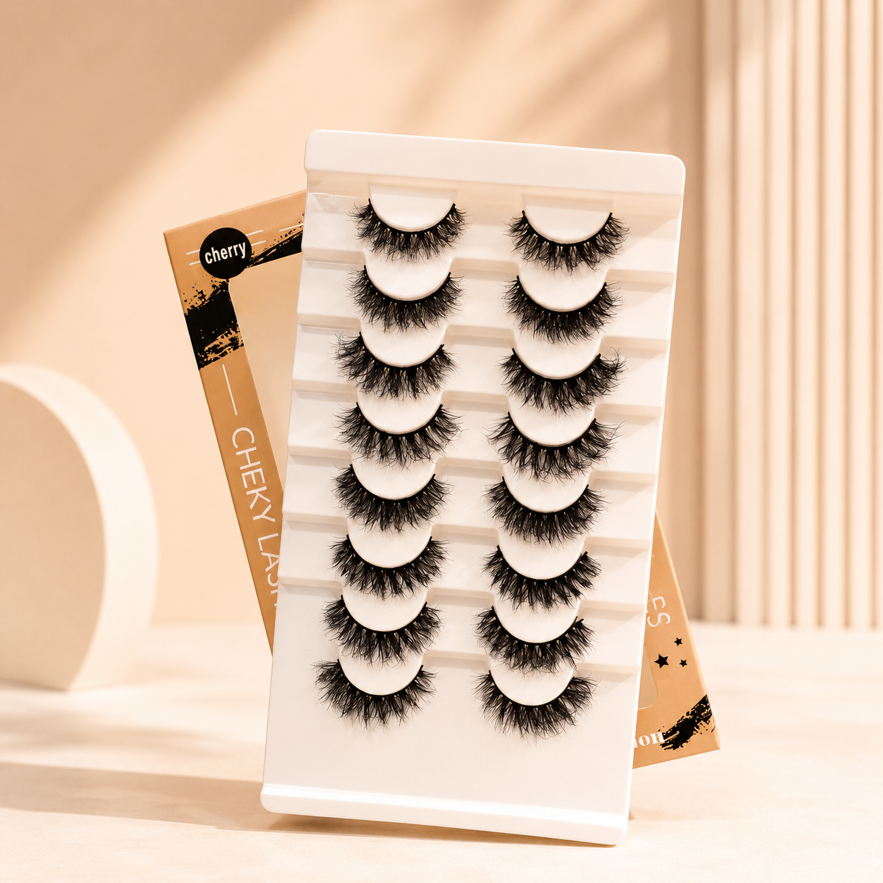 66EFEFDE-C65D-4174-95BB-94562A9B6113 Chee-Lashes 8 pairs lash set in Cherry - Image 1