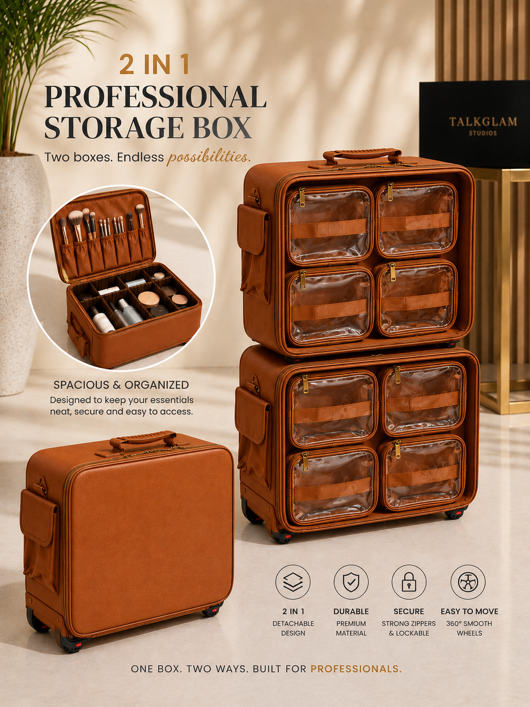 95096DA7-B050-4E99-8B01-93DDC9C0F321 M26 2 in 1 Leather box with 8 pouches in Brown Color - Image 1