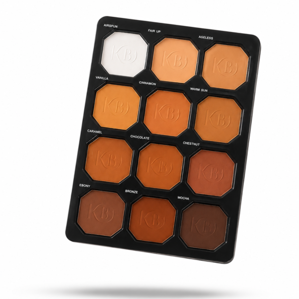 kreative beauty face matte high definition powder palette