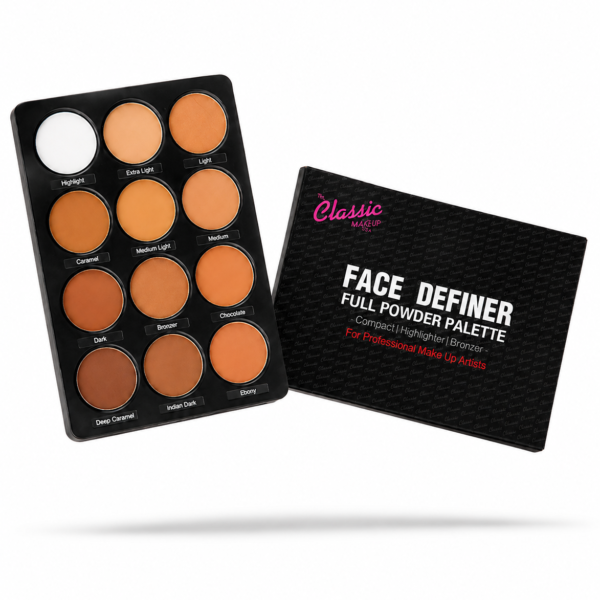 Classic makeup face definer full powder palette