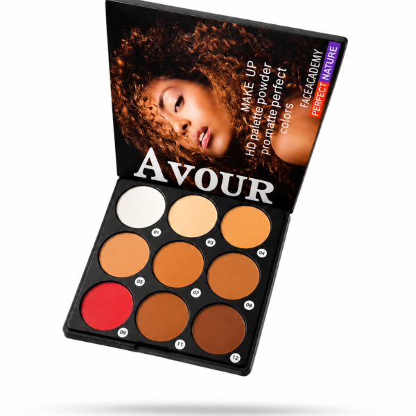 Avour makeup hd powder palette pro matte perfect