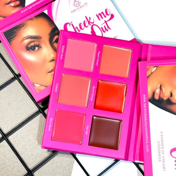 Bare to Beauty Cosmetics Cheek me out Cream Blush Palette