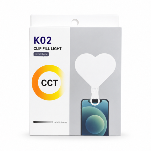 k02 clip fill light - love shape