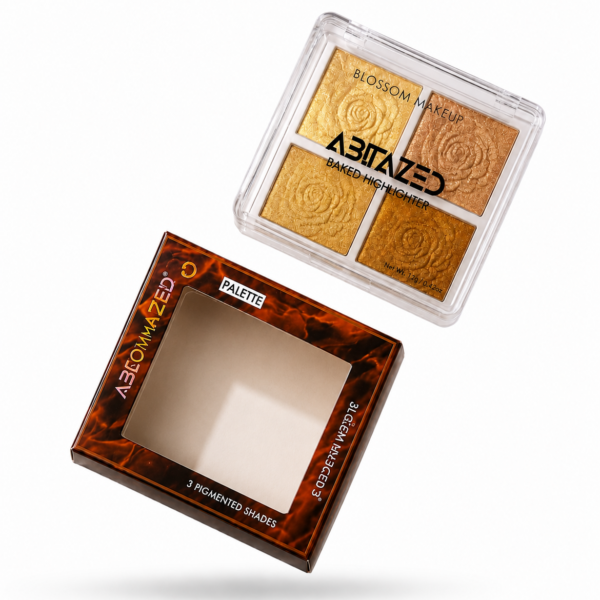 Blossomakeup ablazed baked highlighter palette BLO6