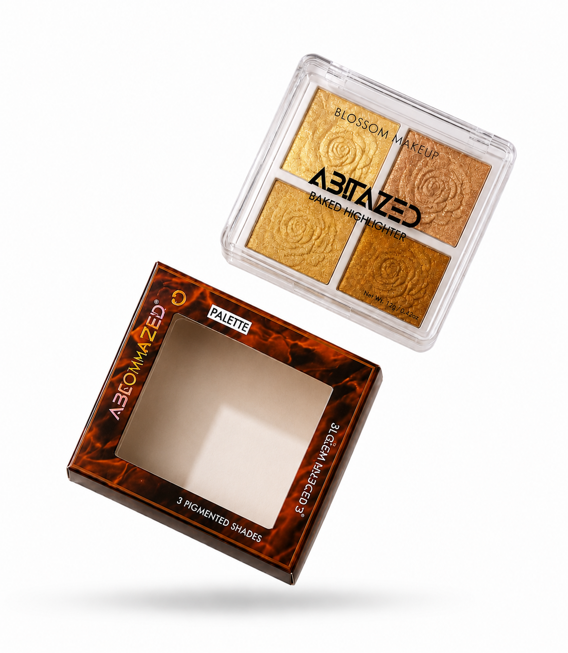 111b1e51-3eb1-45dc-a9b2-fe3154c6dfaf Blossomakeup ablazed baked highlighter palette BLO6 - Image 1