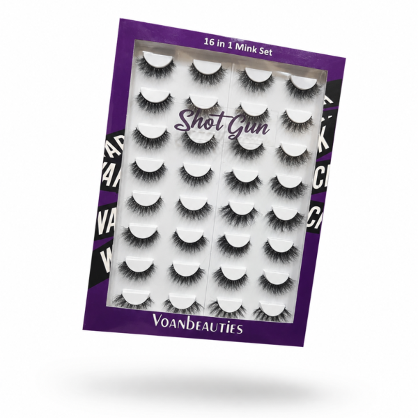 Voanbeauties  16 in 1 mink set shot gun
