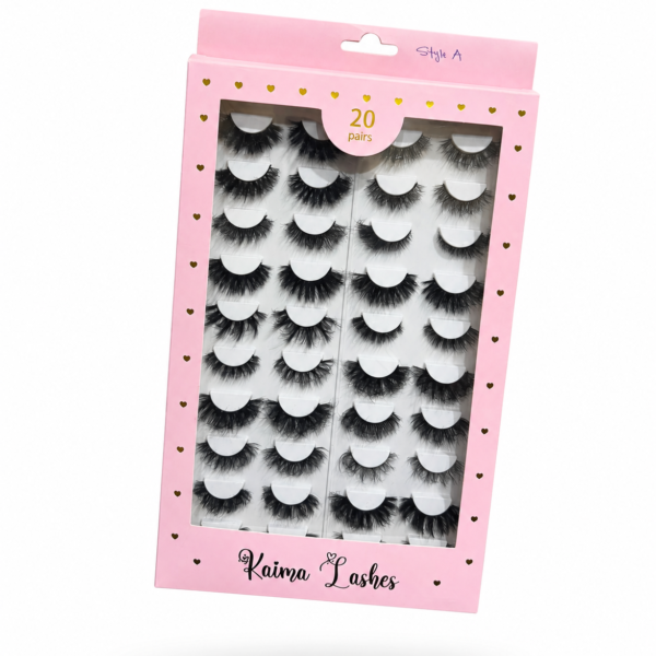 Kaima lashes 20 pairs style A