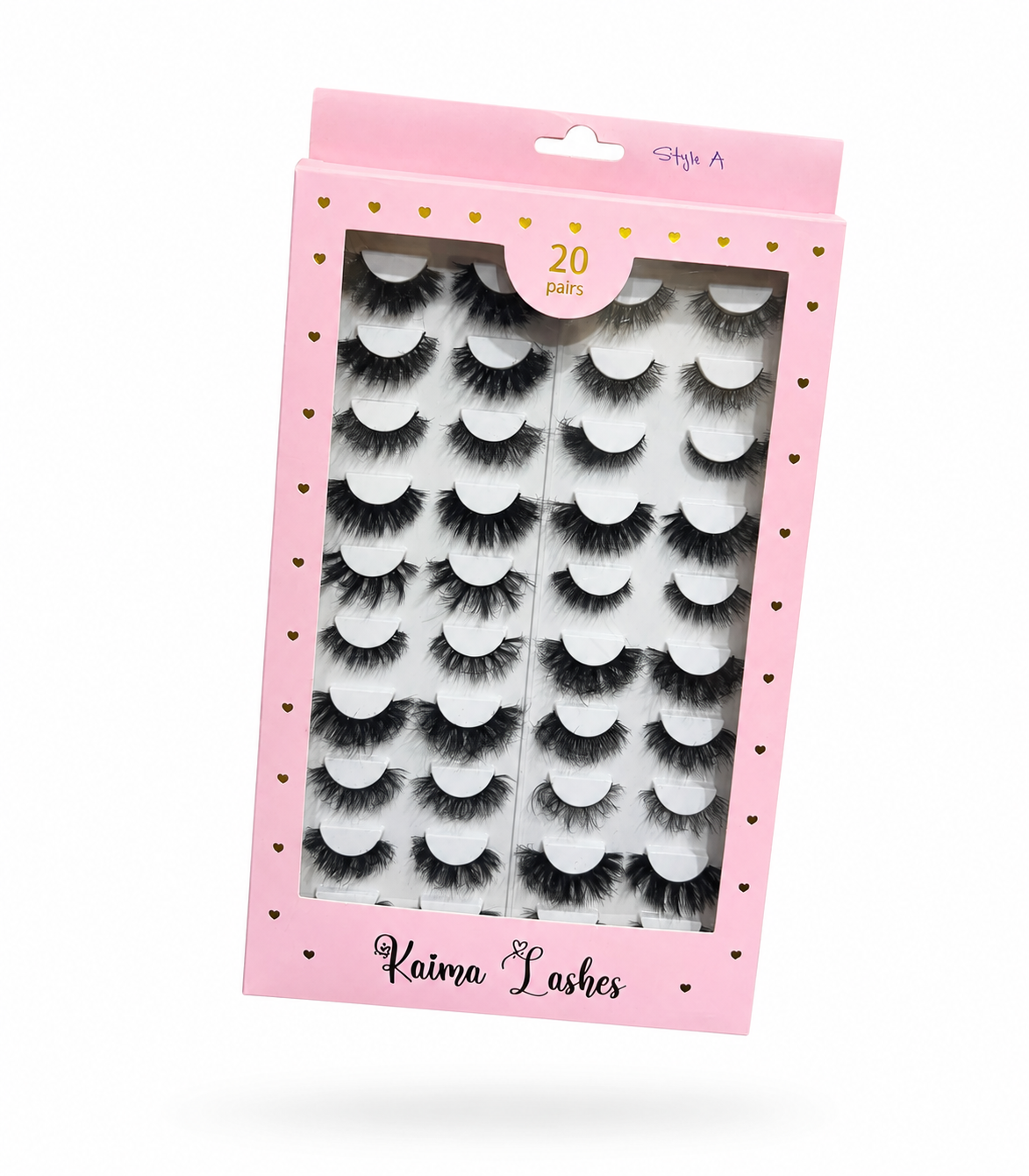 668829ff-93b0-4b8b-9f3a-1fea7b0b942b Kaima lashes 20 pairs style A - Image 1
