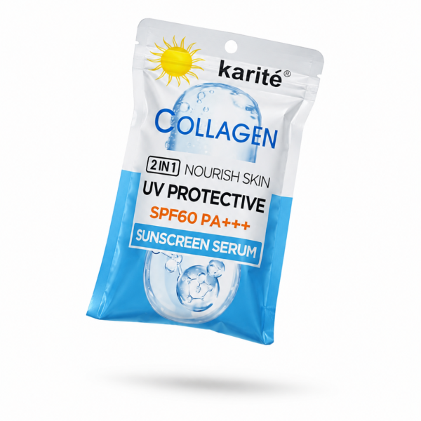karite collagen 2 in 1 nourish skin uv protective  sunscreen  spf60 pa +++