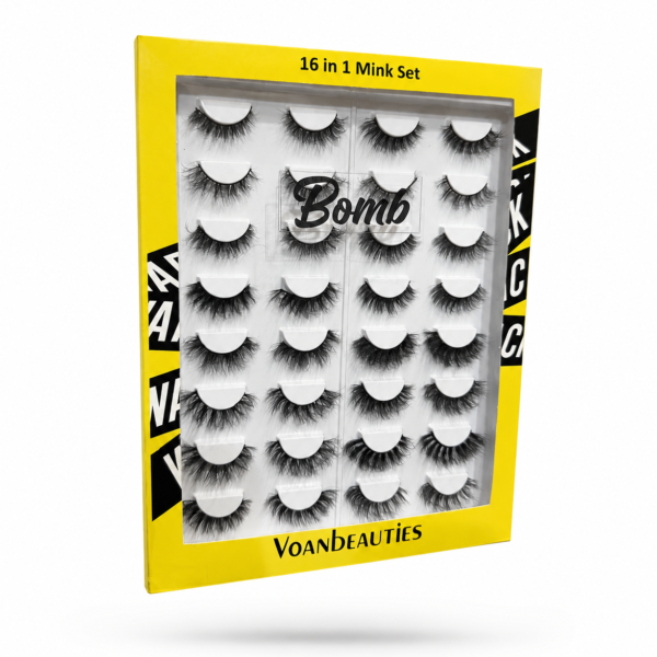 Voanbeauties 16 in 1 mink set bomb