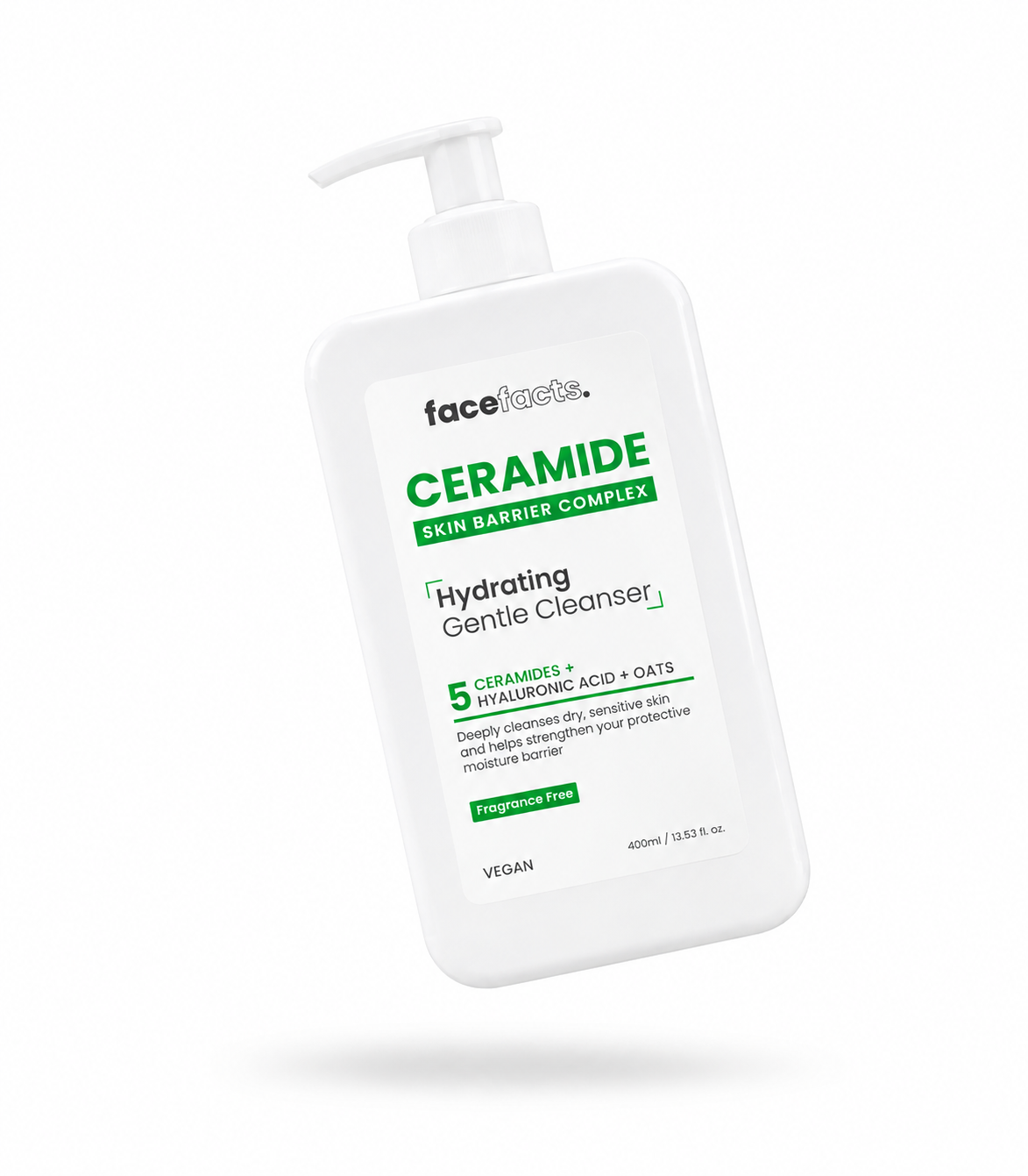 18c1f6c5-873c-4b10-ac07-df06eeae8823 Facefactss ceramide skin barrier complex hydrating gentle cleanser 400ml - Image 1