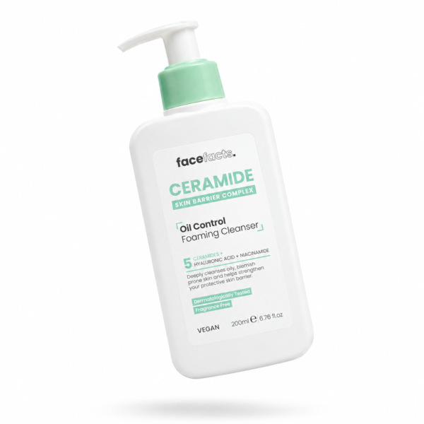 Facefactss ceramide skin barrier complex oil control foaming cleanser 400ml