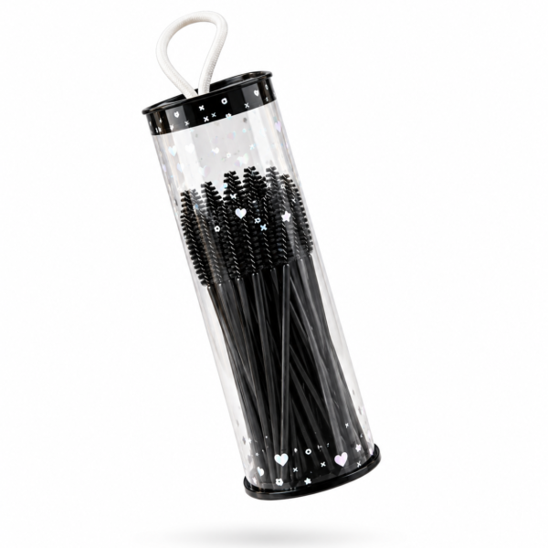 40pcs Disposable Spoolie Brush with Case