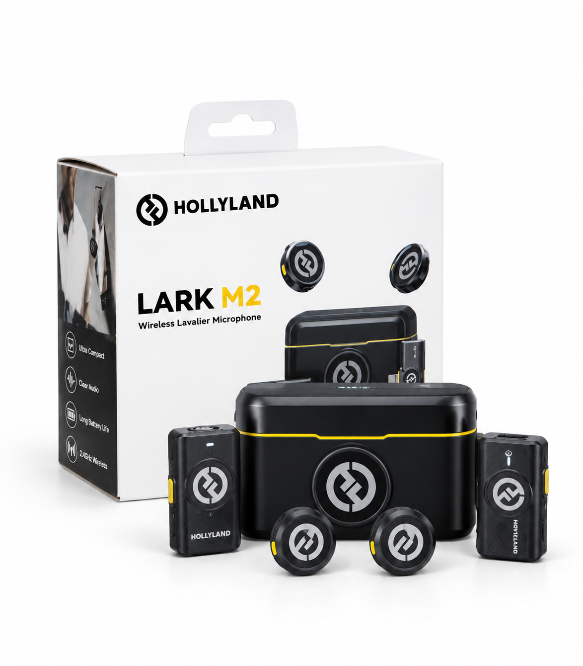 88a9f42b-af9a-4fce-953c-231c4c2eca23 hollyland lark M2 wireless microphone - Image 1