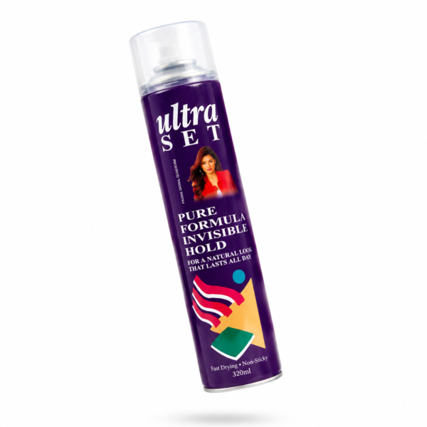 Ultra set holding hair spray